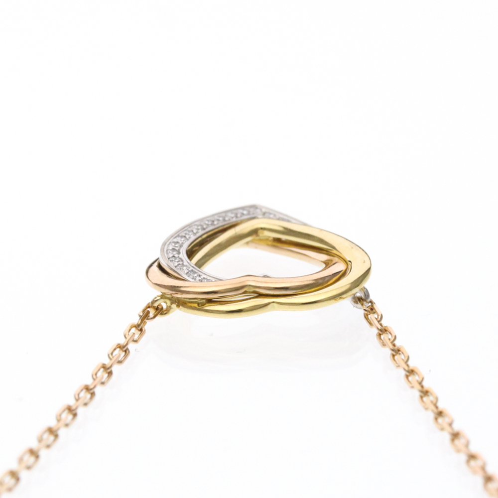 CARTIER 18k Gold Diamond Trinity Necklace - Picture 7 of 11